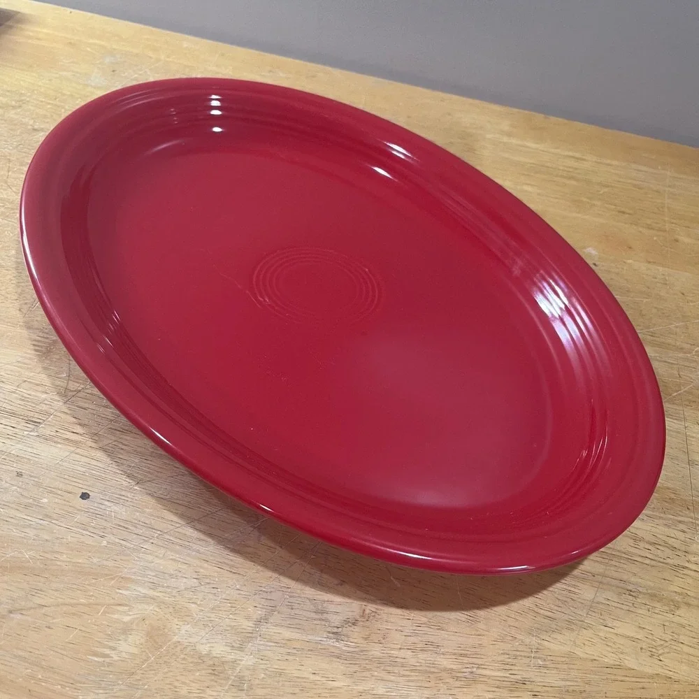 Fiesta Scarlet Red Extra Large Oval Turkey‎ Platter 19